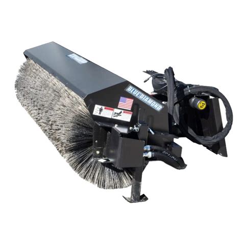 john deere skid steer broom attachment|skid steer angle broom attachment.